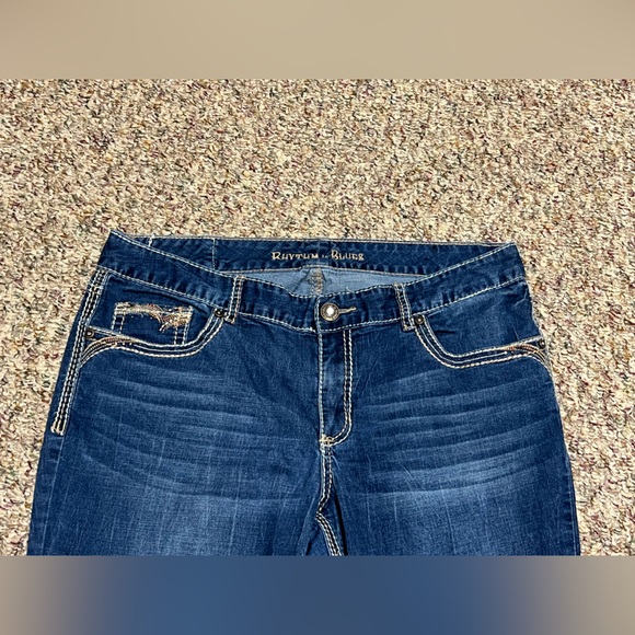 Rhythm in Blues Denim Jeans Womens size 14 - Picture 3 of 8